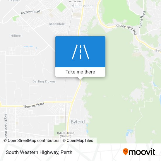 South Western Highway map