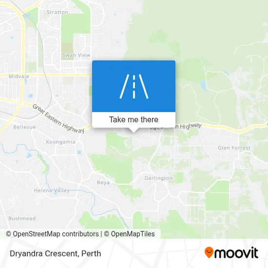 Mapa Dryandra Crescent