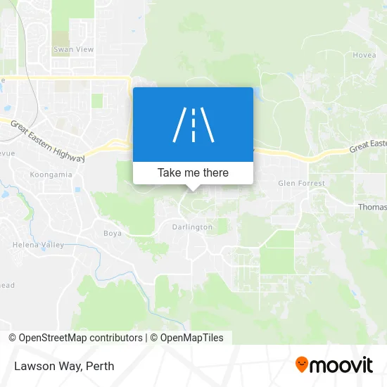 Mapa Lawson Way