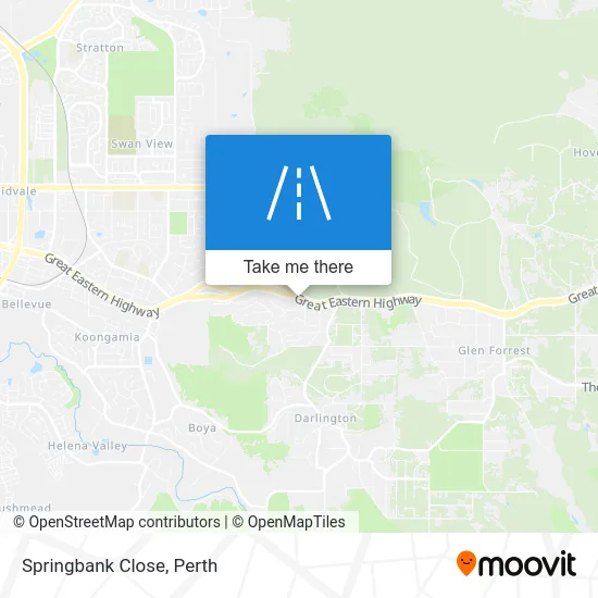 Mapa Springbank Close