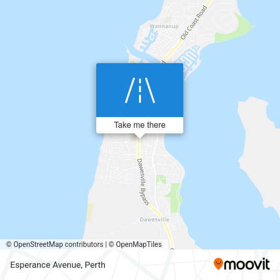Esperance Avenue map