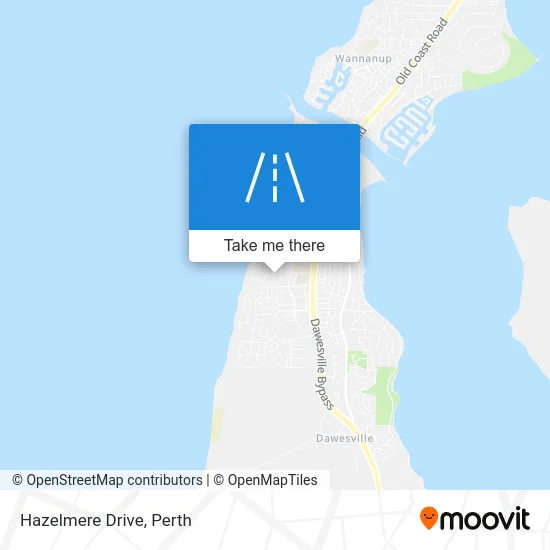 Mapa Hazelmere Drive