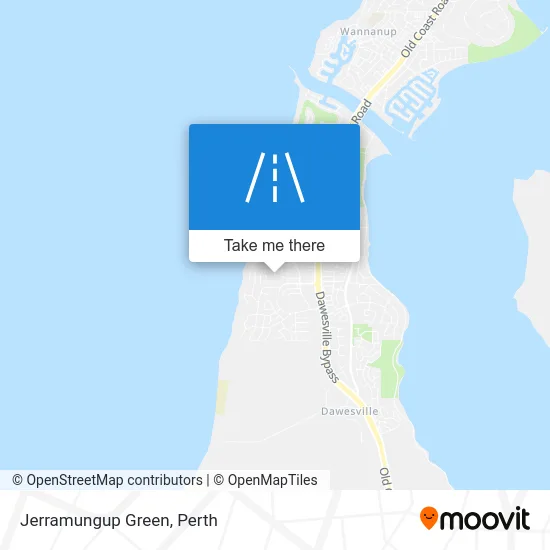 Mapa Jerramungup Green