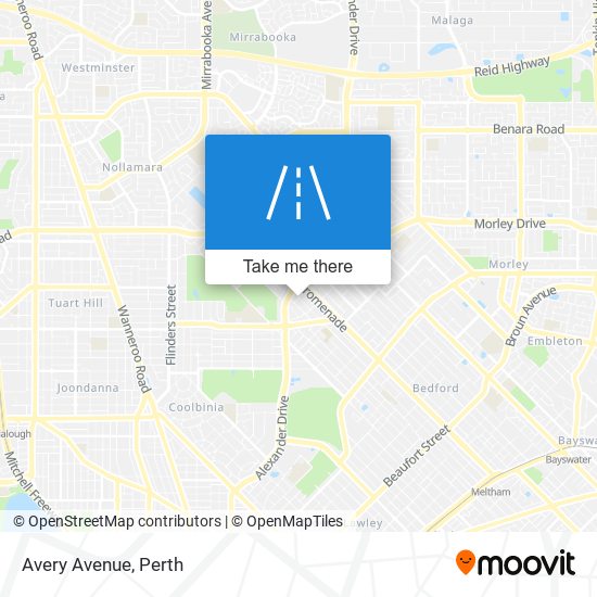 Mapa Avery Avenue