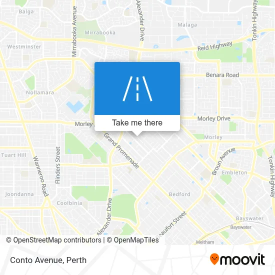 Mapa Conto Avenue