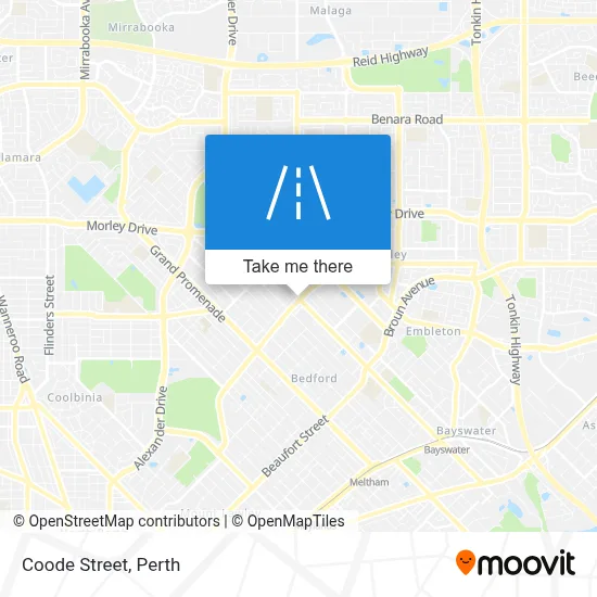 Mapa Coode Street