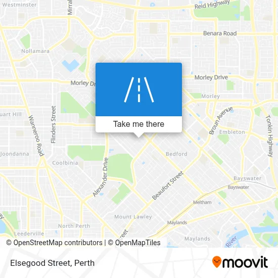 Mapa Elsegood Street