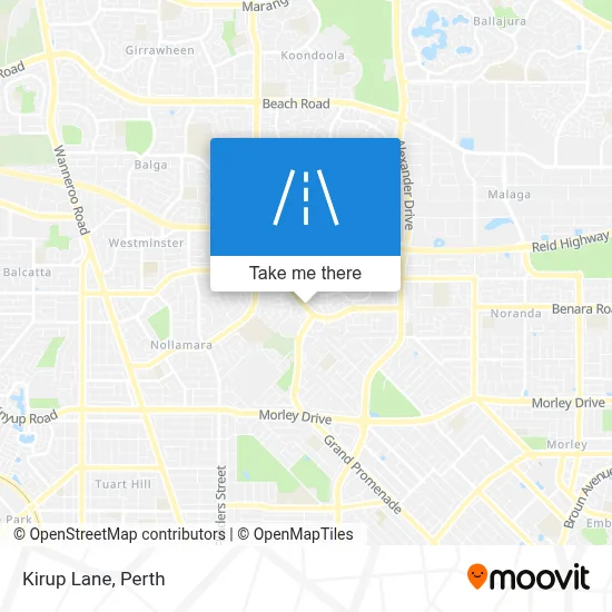Mapa Kirup Lane