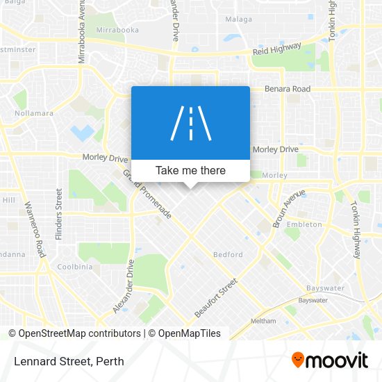 Lennard Street map