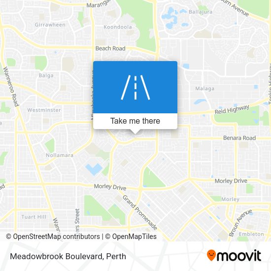 Meadowbrook Boulevard map