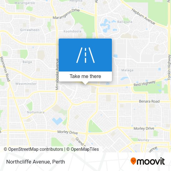 Northcliffe Avenue map