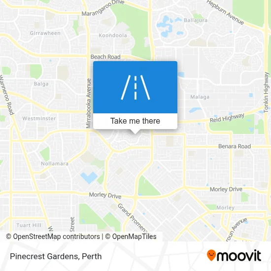 Mapa Pinecrest Gardens