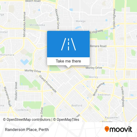 Mapa Randerson Place