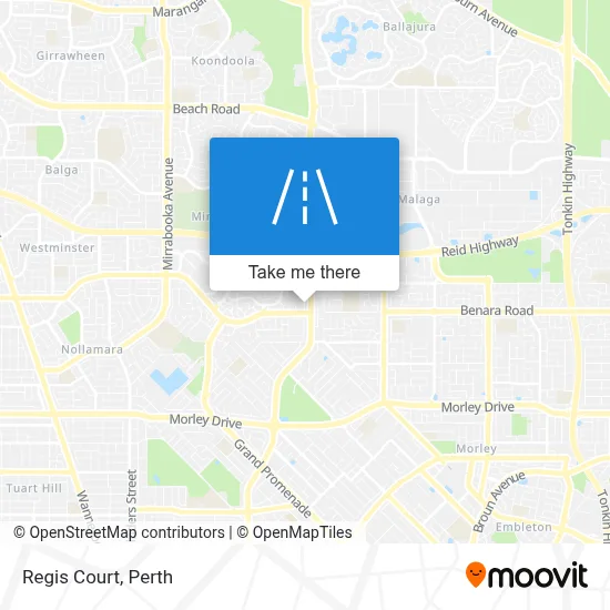Mapa Regis Court