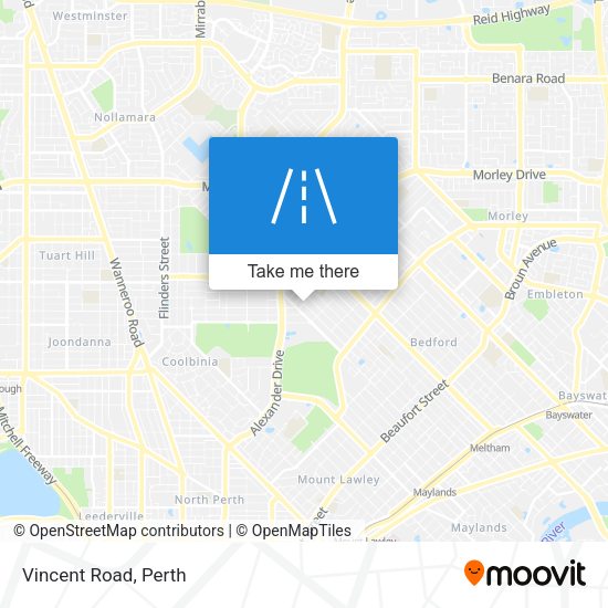 Vincent Road map