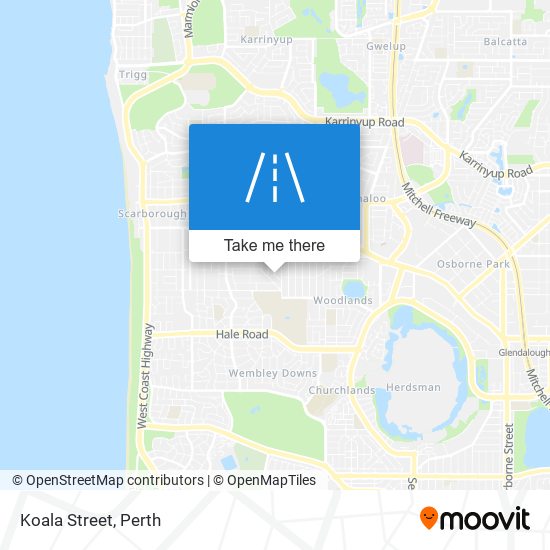 Koala Street map