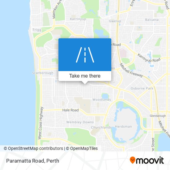 Mapa Paramatta Road