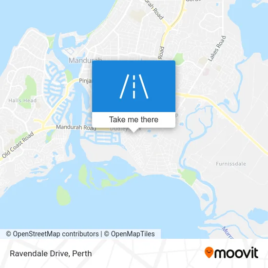 Mapa Ravendale Drive