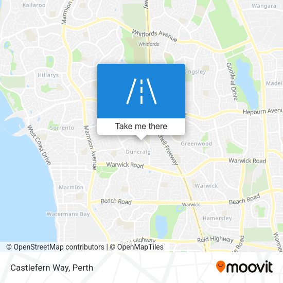 Castlefern Way map