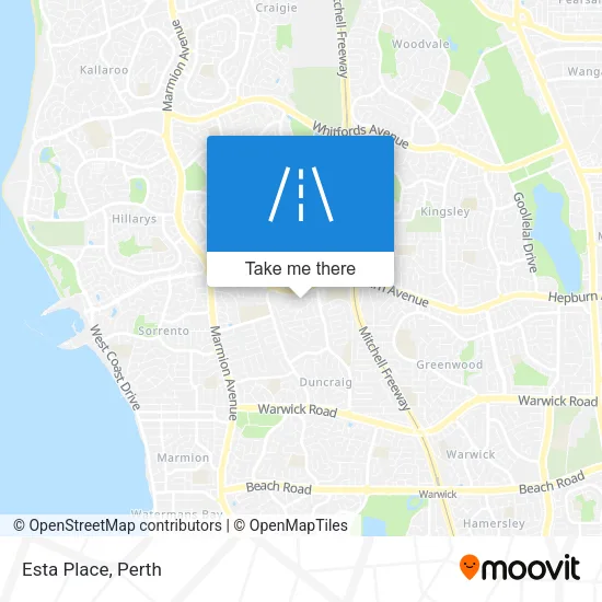 Esta Place map