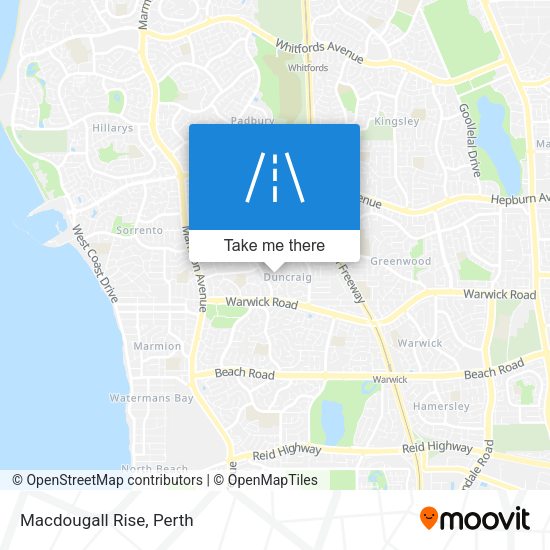 Macdougall Rise map