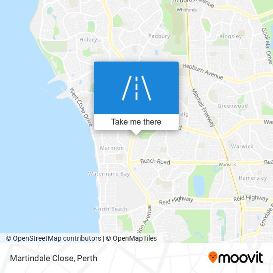 Martindale Close map