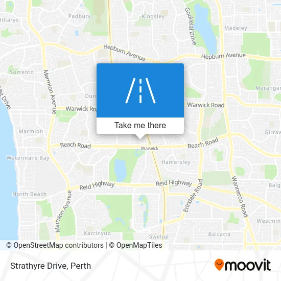 Mapa Strathyre Drive