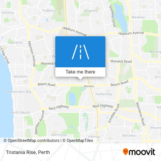 Tristania Rise map