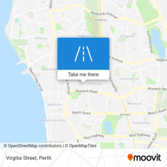 Virgilia Street map