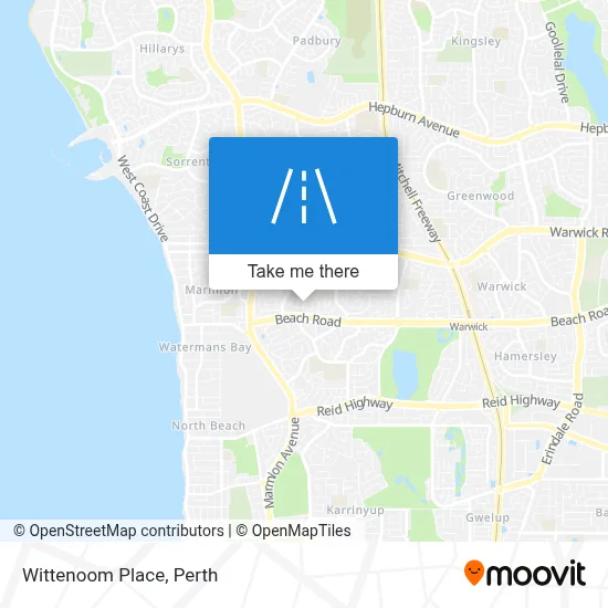 Mapa Wittenoom Place