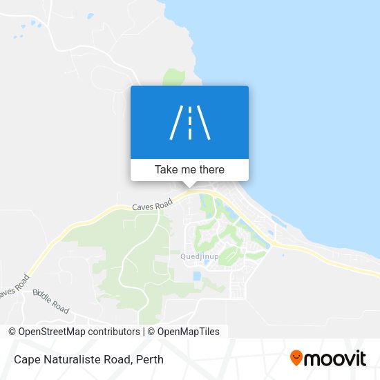 Cape Naturaliste Road map