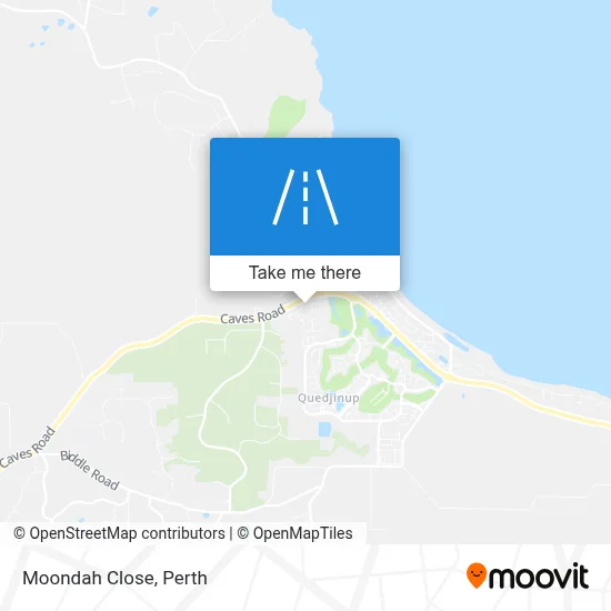 Mapa Moondah Close