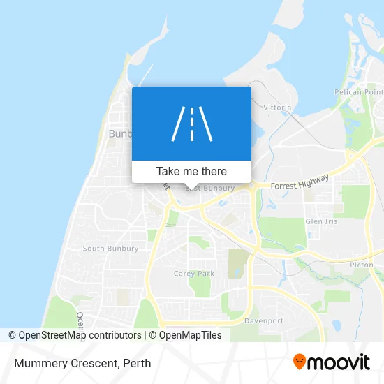 Mapa Mummery Crescent