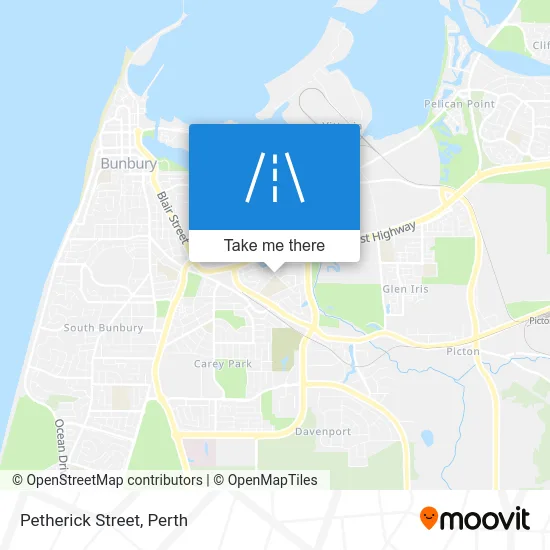 Mapa Petherick Street