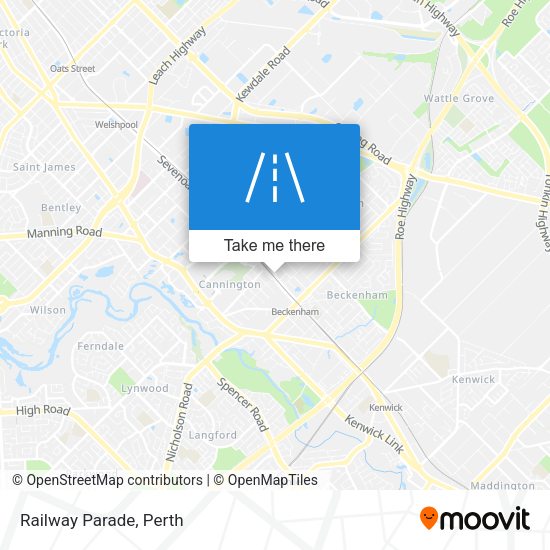 Railway Parade map