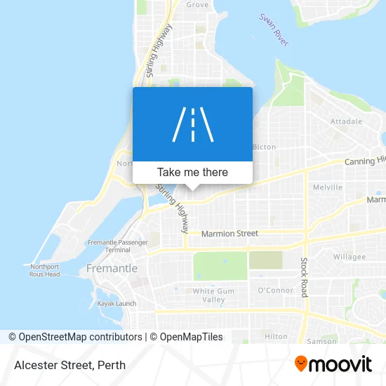 Mapa Alcester Street