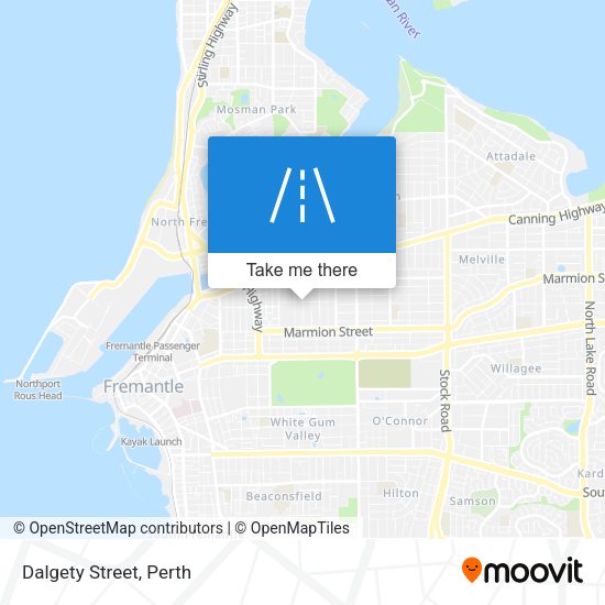 Dalgety Street map