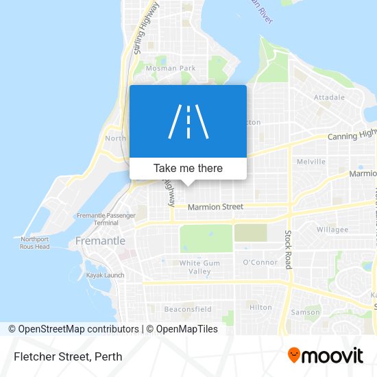 Fletcher Street map