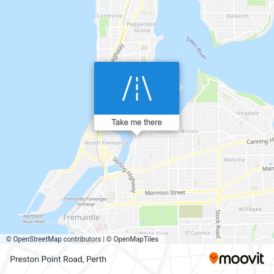 Preston Point Road map