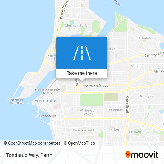 Tondarup Way map