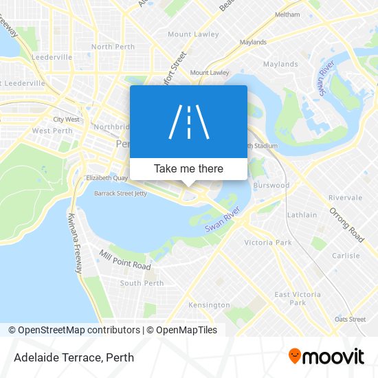 Mapa Adelaide Terrace
