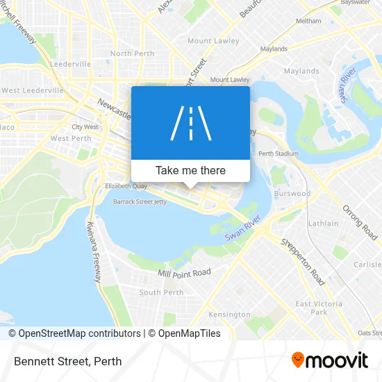 Mapa Bennett Street