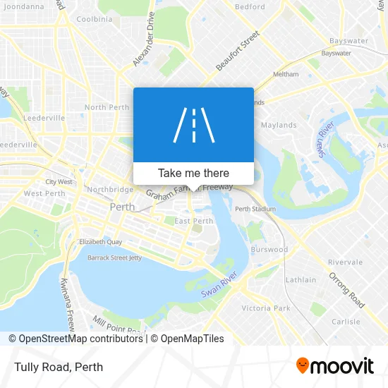 Mapa Tully Road