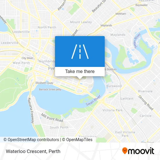 Mapa Waterloo Crescent