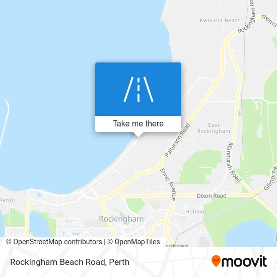 Mapa Rockingham Beach Road
