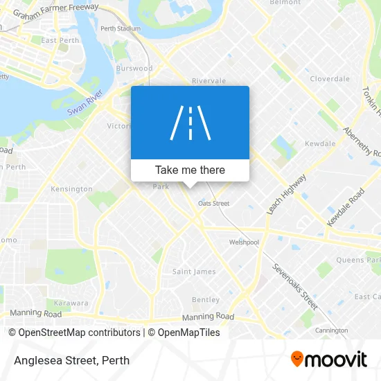 Mapa Anglesea Street