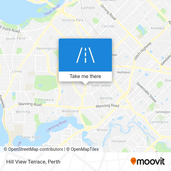 Mapa Hill View Terrace