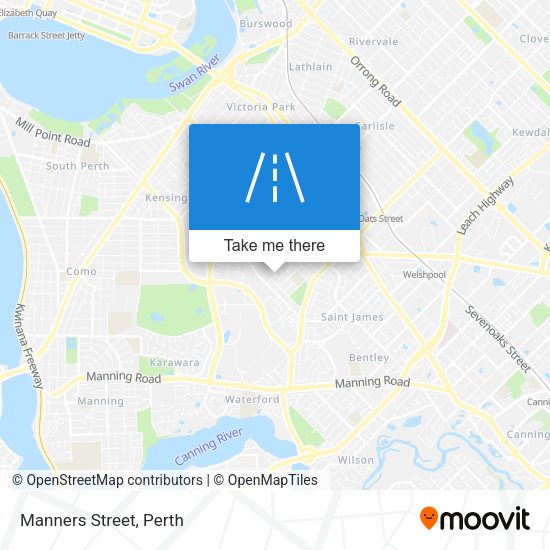 Manners Street map