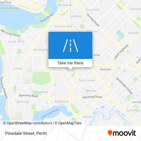 Pinedale Street map
