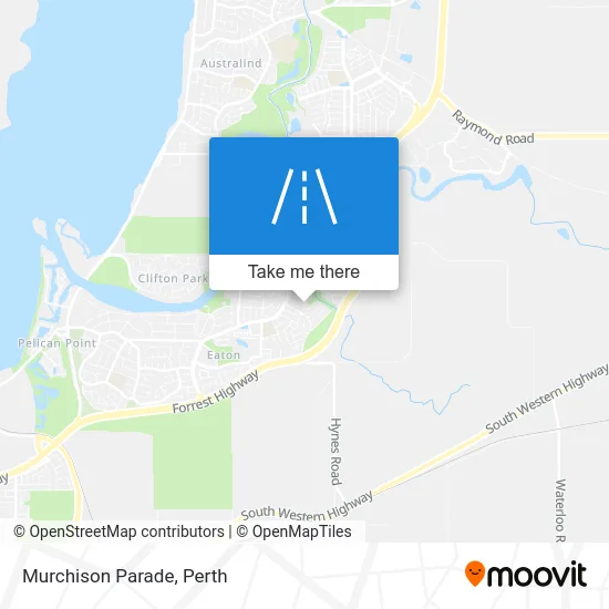 Mapa Murchison Parade